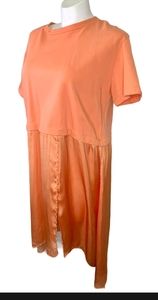 Zara Trafaluc spring/summer 17 mixed media shirt dress/ tunic xl fun & flowy